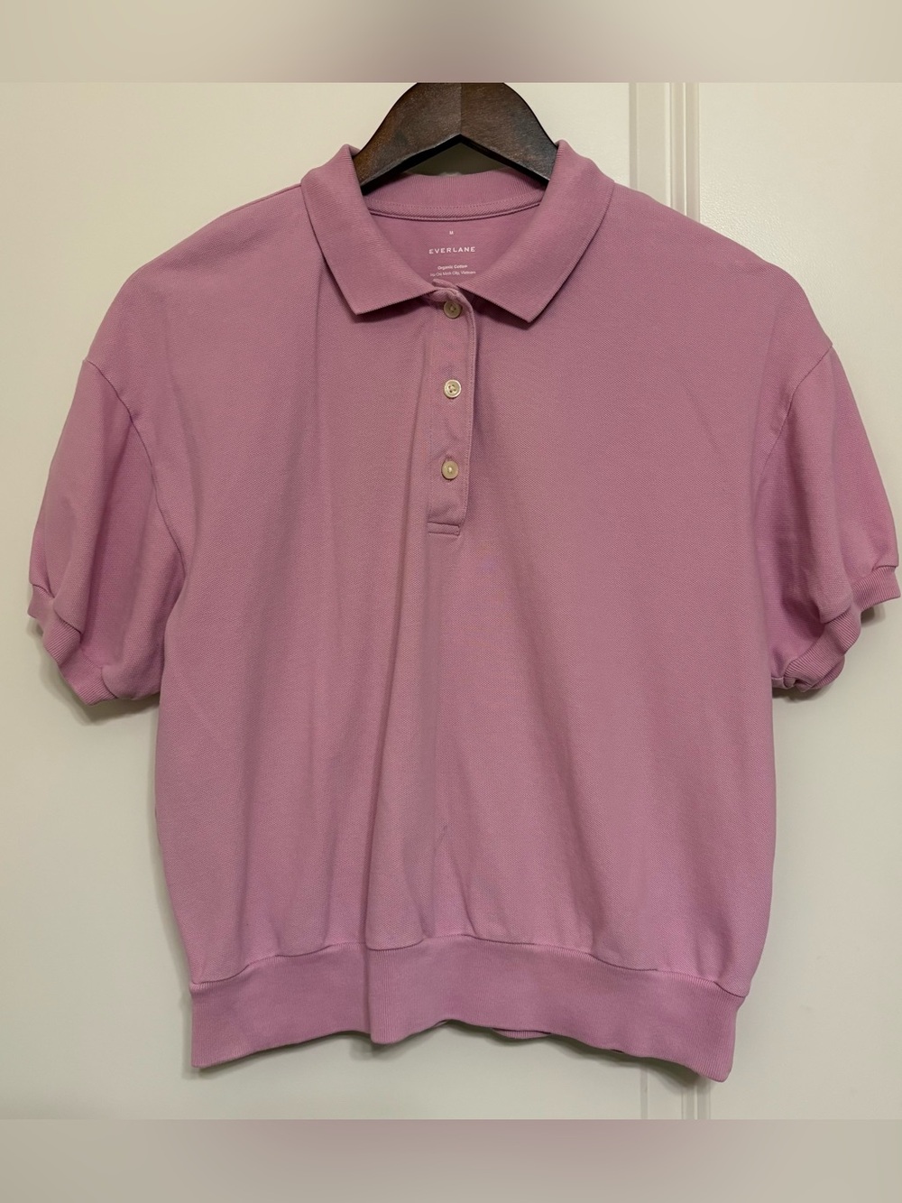 Everlane Boxy Polo Short Sleeve Top